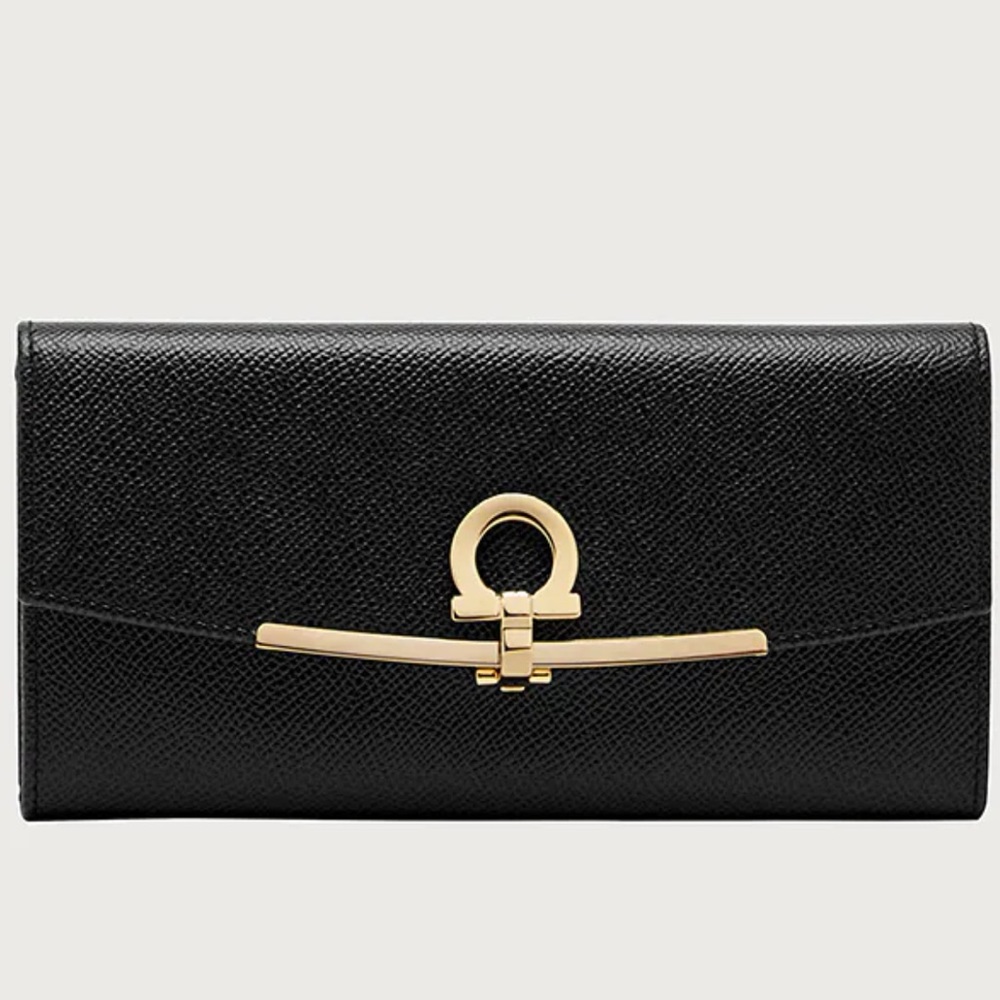 Salvatore Ferrgamo Gancini Continental Wallet